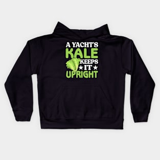 A yacht's kale keeps it upright Kids Hoodie